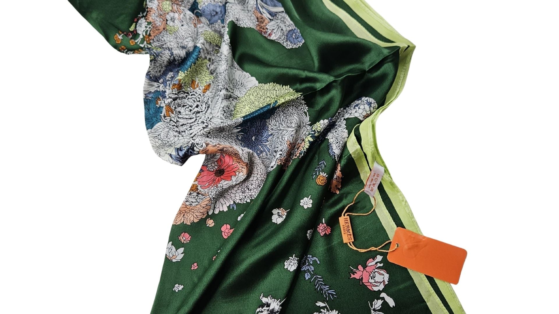 Pembe At Figürlü Desenli Saten Şal – Sanatsal & Modern Tasarım