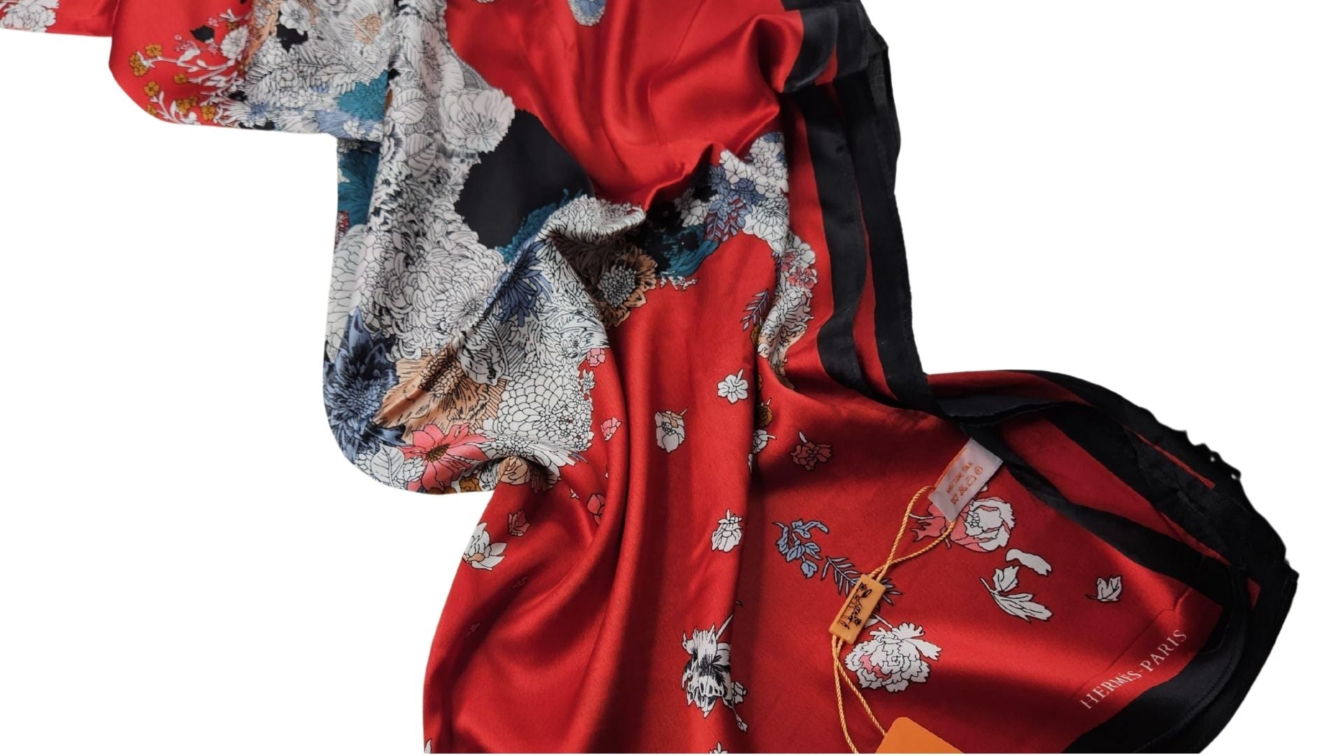 Desenli Şal – Kırmızı / Çiçek Desenli